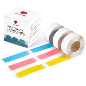 Phomemo D30 Thermal self-Adhesive Label, 3/8" X 1 1/2" (12mm X 40mm) 160 Labels/Roll, Phomemo D30 Label Tape Compatible with D30 Label Printer, Suitable for Home, School, Black on White, 3 Roll in Saudi Arabia