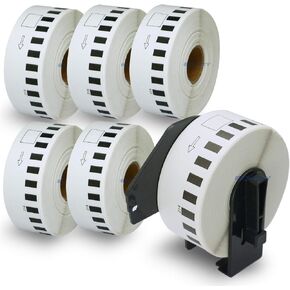 BETCKEY - Compatible Continuous Labels Replacement for Brother DK-2214 (0.47 in x 100 ft), Use with Brother QL Label Printers [1 Roll] in Saudi Arabia