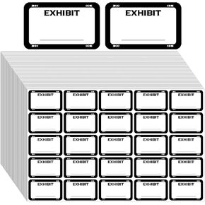 1000 Pcs Legal Exhibit Stickers Labels 1.65 x 1'' Plaintiff Exhibit Tabs Name Tags Stickers Blank File Folder Labels for Court Divider Office Legal Document File Classification(White) in Saudi Arabia