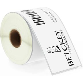 BETCKEY - Compatible DYMO 99019 (2-5/16" x 7-1/2") Large Lever Arch File Labels, Compatible with DYMO Labelwriter 450, 4XL, NOT Fit 550 & 5XL [10 Rolls/1500 Labels]
