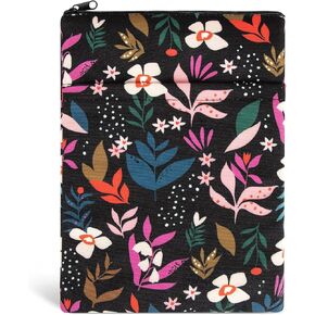 Book Sleeve Book Covers Book Protector Floral Printed with Zipper Washable Fabric for Teen Adult Book Lover Teacher Student(Medium,11 X 8.7 Inch) in Kuwait