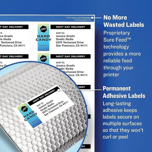 Avery 8366 Permanent Filing Labels, 1/3 Cut, 750/Pk, White in Saudi Arabia