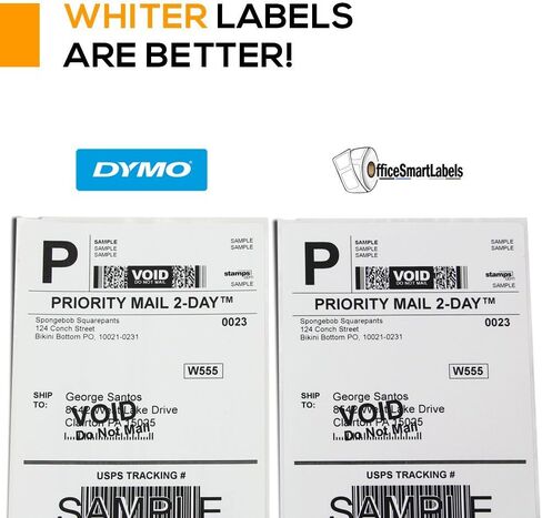 OfficeSmartLabels - ملصقات شحن بريدية عبر الإنترنت مقاس 4 × 6 بوصة 4XL، متوافقة مع 1744907 (6 لفات - 220 ملصقًا لكل لفة) in Kuwait