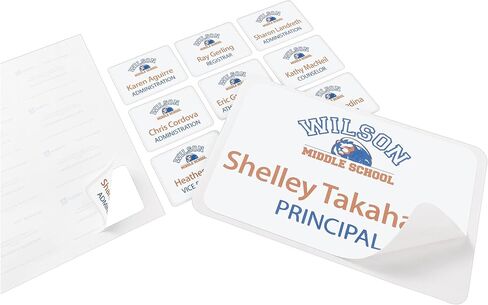 Avery Flexible Name Tag Stickers, White Rectangle Labels, 400 Removable Name Badges, 2-1/3" x 3-3/8" (5395) in Kuwait