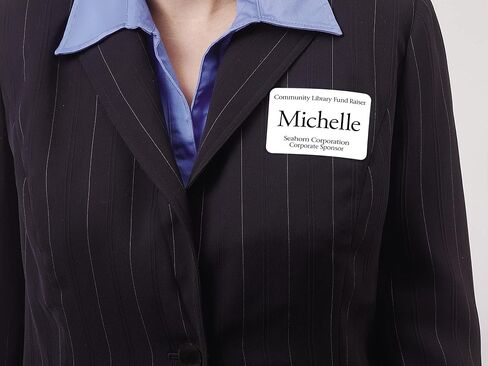 Avery Flexible Name Tag Stickers, White Rectangle Labels, 400 Removable Name Badges, 2-1/3" x 3-3/8" (5395) in Kuwait