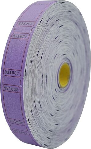 DNB 8000 Pcs Raffle Tickets - 4 Color Set of 2000 Pcs 2 x 1 Inch Single Roll Consecutively Numbered Blank Tickets - Blue/Yellow/Red/Green in Saudi Arabia