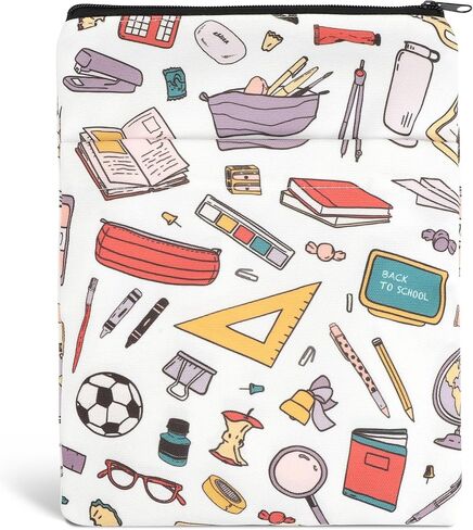 Book Sleeve Book Covers Book Protector Floral Printed with Zipper Washable Fabric for Teen Adult Book Lover Teacher Student(Medium,11 X 8.7 Inch) in Saudi Arabia