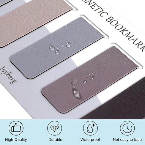 15 Pieces Bookmark, Magnetic Bookmarks for Women, Men, Book Lovers, Page Markers for Students Teachers Reading (Misty, Ocean, Emerald) in Saudi Arabia