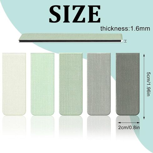 15 Pieces Bookmark, Magnetic Bookmarks for Women, Men, Book Lovers, Page Markers for Students Teachers Reading (Misty, Ocean, Emerald) in Saudi Arabia
