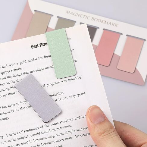 15 Pieces Bookmark, Magnetic Bookmarks for Women, Men, Book Lovers, Page Markers for Students Teachers Reading (Misty, Ocean, Emerald) in Saudi Arabia