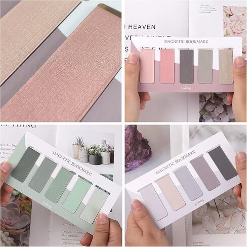 15 Pieces Bookmark, Magnetic Bookmarks for Women, Men, Book Lovers, Page Markers for Students Teachers Reading (Misty, Ocean, Emerald) in Saudi Arabia