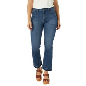 بنطلون جينز نسائي من Wrangler Kick Flare عالي الارتفاع in Kuwait