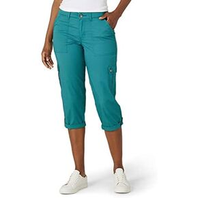 بنطال Lee Women's Petite Flex-to-go متوسط ​​الارتفاع ومريح من Cargo Capri in Kuwait