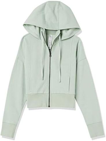 Core 10 Women's Super Soft Fleece Cropped Length Zip-Up Hoodie Sweatshirt in Saudi Arabia