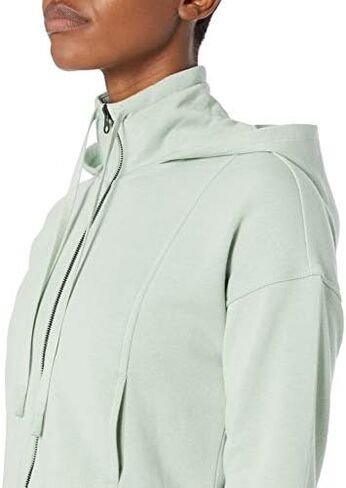 Core 10 Women's Super Soft Fleece Cropped Length Zip-Up Hoodie Sweatshirt in Saudi Arabia