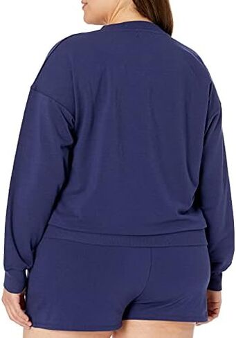 The Drop Women's Margot Loose Long Sleeve Crewneck Drop Shoulder Sweatshirt in Saudi Arabia