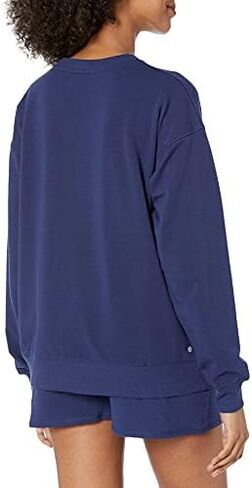 The Drop Women's Margot Loose Long Sleeve Crewneck Drop Shoulder Sweatshirt in Saudi Arabia