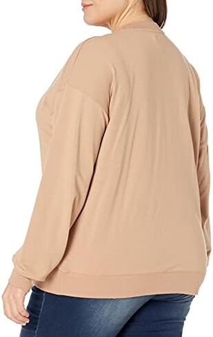 The Drop Women's Margot Loose Long Sleeve Crewneck Drop Shoulder Sweatshirt in Saudi Arabia