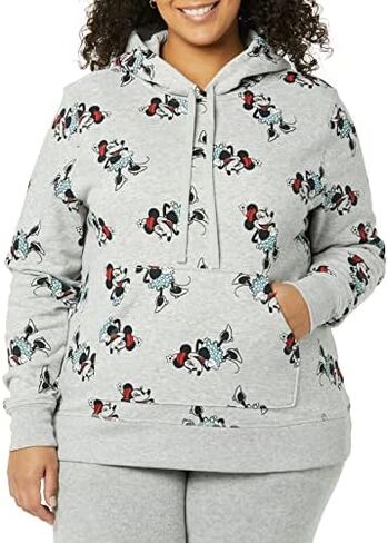 Amazon Essentials Disney | Marvel | Star Wars | Princess Women's Fleece Pullover Hoodie Sweatshirts in Kuwait