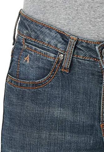 بنطلون جينز نسائي من Wrangler Aura للتنحيف الفوري متوسط ​​الارتفاع in Kuwait