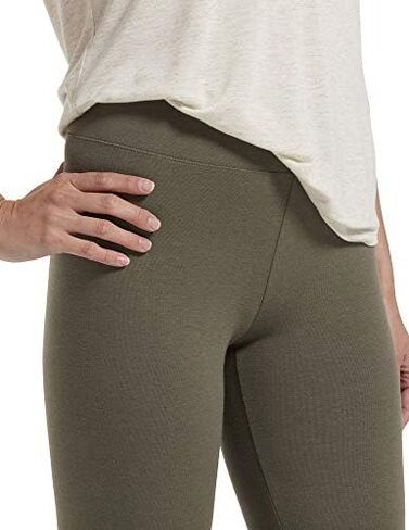 HUE Women's Cotton Ultra Legging with Wide Waistband, Assorted in Kuwait
