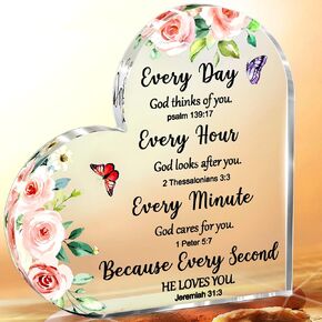 Petitian Choice Ideas for Women Clear Heart Acrylic Presents Paperweight Keepsake for Mother's Day Birthday Anniversary Christmas Thanksgiving Christmas Easter (BestFriend Choice)