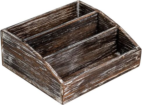Farmhouse Wood Desktop Mail Organizer Desk Mail Organizer with 2-Slot Desktop Mail Sorter Mail Holder Desk File Organizer Bill Paper Folder Office Desk Accessories Rustic Office Supplies Home Decor in Saudi Arabia
