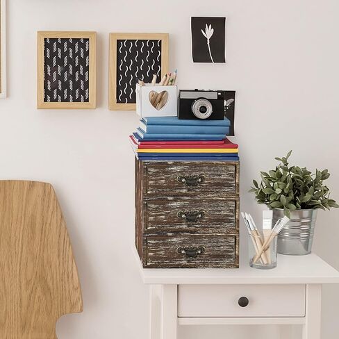 Farmhouse Wood Desktop Mail Organizer Desk Mail Organizer with 2-Slot Desktop Mail Sorter Mail Holder Desk File Organizer Bill Paper Folder Office Desk Accessories Rustic Office Supplies Home Decor in Saudi Arabia