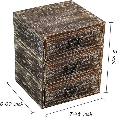 Farmhouse Wood Desktop Mail Organizer Desk Mail Organizer with 2-Slot Desktop Mail Sorter Mail Holder Desk File Organizer Bill Paper Folder Office Desk Accessories Rustic Office Supplies Home Decor in Saudi Arabia