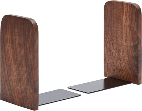 Pandapark Wood,Non-Skid Bookend for Shelves,Heavy Duty,Book Stand for CDs,1 Pair in Saudi Arabia