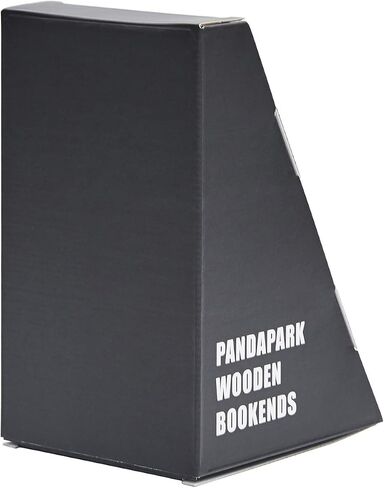 Pandapark Wood,Non-Skid Bookend for Shelves,Heavy Duty,Book Stand for CDs,1 Pair in Saudi Arabia