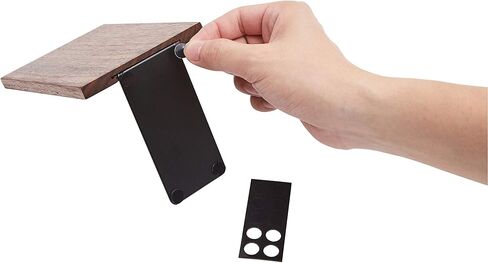 Pandapark Wood,Non-Skid Bookend for Shelves,Heavy Duty,Book Stand for CDs,1 Pair in Saudi Arabia
