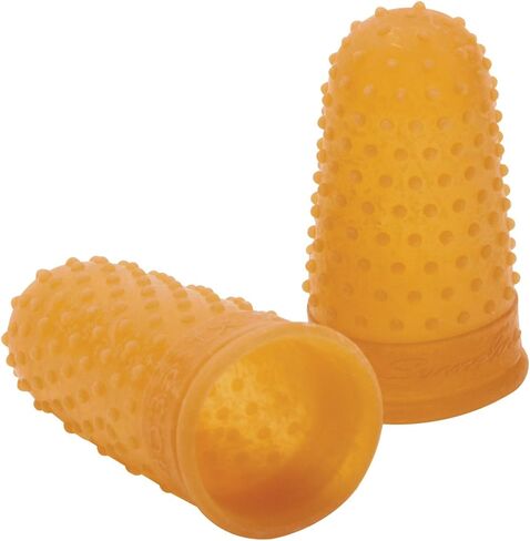 Swingline Rubber Finger Tips, Finger Cots, Large - Size 13, Amber, Finger Protector For Use with Swingline Staples & Swingline Staplers, Home Office Desktop Accessories, 12 Pack (54033) in Saudi Arabia