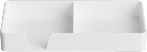 Amazon Basics Rectangular Plastic Desk Organizer, Magazine Rack, White, 2-Pack in Saudi Arabia