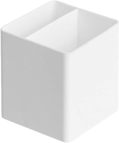 Amazon Basics Rectangular Plastic Desk Organizer, Magazine Rack, White, 2-Pack in Saudi Arabia