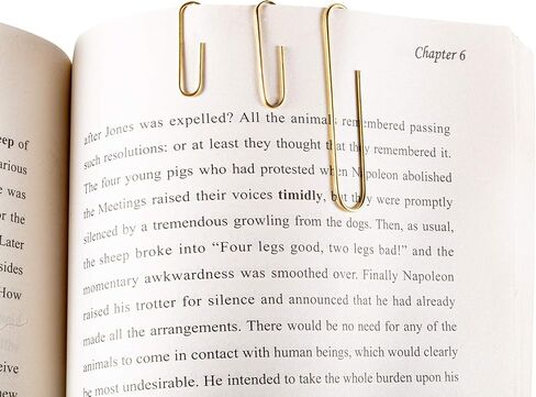 600 Paper Clips,Office Gold Paper Clips Assorted Sizes(Small,Medium and Jumbo) 28 mm,33mm,50 mm in Kuwait
