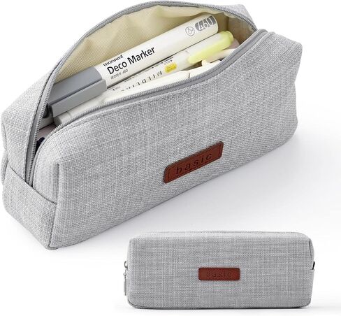 ANGOOBABY Small Pencil Case Student Pencil Pouch Coin Pouch Cosmetic Bag Office Stationery Organizer For Teen School-Beige in Saudi Arabia
