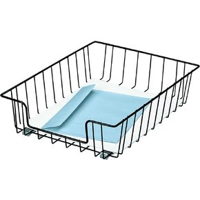 Fellowes Workstation 3" Letter Desk Tray Organizer, Wire, Black (60112) in Saudi Arabia