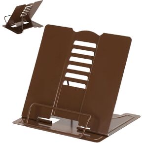 Metal Book Stand Book Holder Book Stand for Reading Adjustable Book Holder for Reading (Full Black)