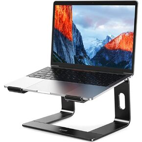 BESIGN LS03 Aluminum Laptop Stand, Ergonomic Detachable Computer Stand, Riser Holder Notebook Stand Compatible with Air, Pro, Dell, HP, Lenovo More 10-15.6" Laptops, Silver