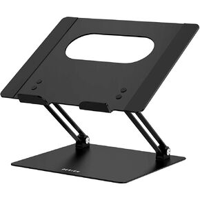 BESIGN LS10 Aluminum Laptop Stand, Ergonomic Adjustable Notebook Riser Holder Computer Stand Compatible with Air, Pro, Dell, HP, Lenovo More 10-14" Laptops, Black
