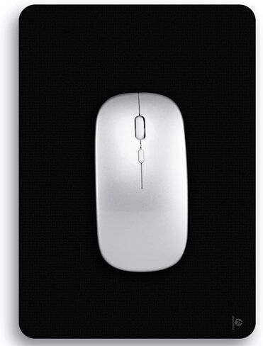 Audimi Small Mouse Pad 6 x 8 Inch, Mini Mouse Pad Thick for Laptop Wireless Mouse Home Office Travel, Portable & Washable (Black) in Saudi Arabia