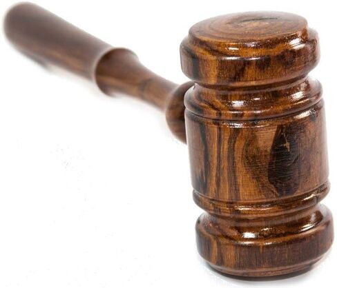 خشب الجوز المستدير من Gavel and Sound مصنوع يدويًا ومثالي للحكام والمحامي والطلاب والمطاردة - (صنع في الولايات المتحدة الأمريكية) in Kuwait