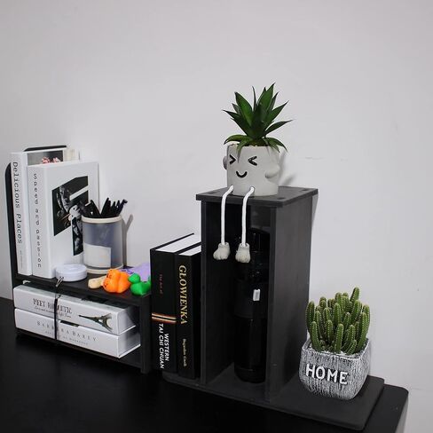 YGYQZ Small Bookshelf for Desktop Storage, Mini Cute Office Desk Shelves White Versatility Organizers for Women, Kids in Saudi Arabia