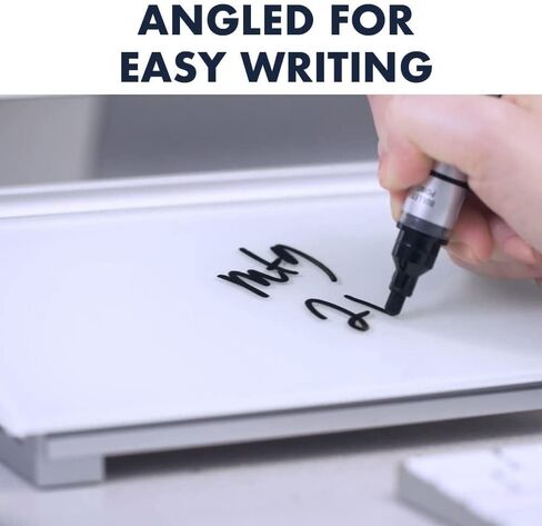 Quartet Glass Dry Erase White Board, Desktop Computer Pad for Notetaking, 18" x 6" Whiteboard, Clean Erase Surface with Storage, 1 Dry Erase Marker, Black Surface (GDP18B) in Kuwait