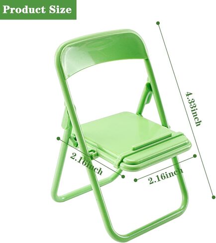 8 Pieces Cute Phone Stand Foldable Mini Chair Shape Phone Holder Phone Stand for Desk Mini Portable Phone Stand for Business Cards, Greeting Cards, Calendar Cards and Smartphones, 4 Candy Colors in Kuwait
