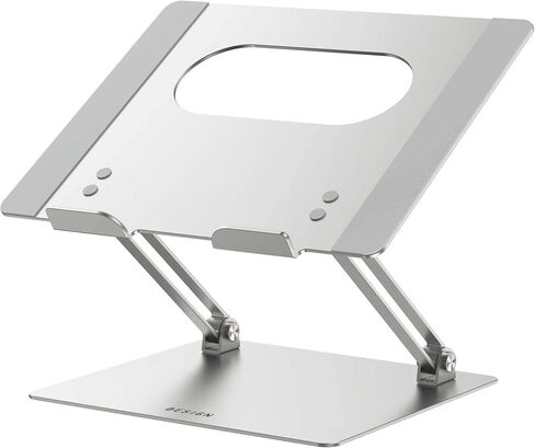 BESIGN LS10 Laptop Stand for Desk, Ergonomic Adjustable Notebook Tablet Stand, Foldable Laptop Riser, Portable Desktop Book Stands, Computer Holder Compatible with 10-14" Laptops, Black in Kuwait