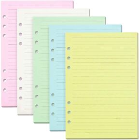 عبوات ورق مسطر، ورق A6 قابل لإعادة الملء من MALEDEN لمفكرة دفتر يوميات مقاس 5 × 7 تتضمن 200 صفحة مسطرة in Kuwait