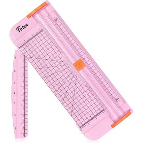 Firbon A4 Paper Cutter 12 Inch Titanium Straight Paper Trimmer with Side Ruler for Scrapbooking Craft, Paper, Coupon, Label, Cardstock(Pink) in Kuwait