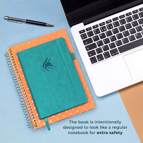 Clever Fox Password Book with alphabetical tabs. Internet Address Organizer Logbook. Small Pocket Password Keeper for Website Logins (Black) in Saudi Arabia
